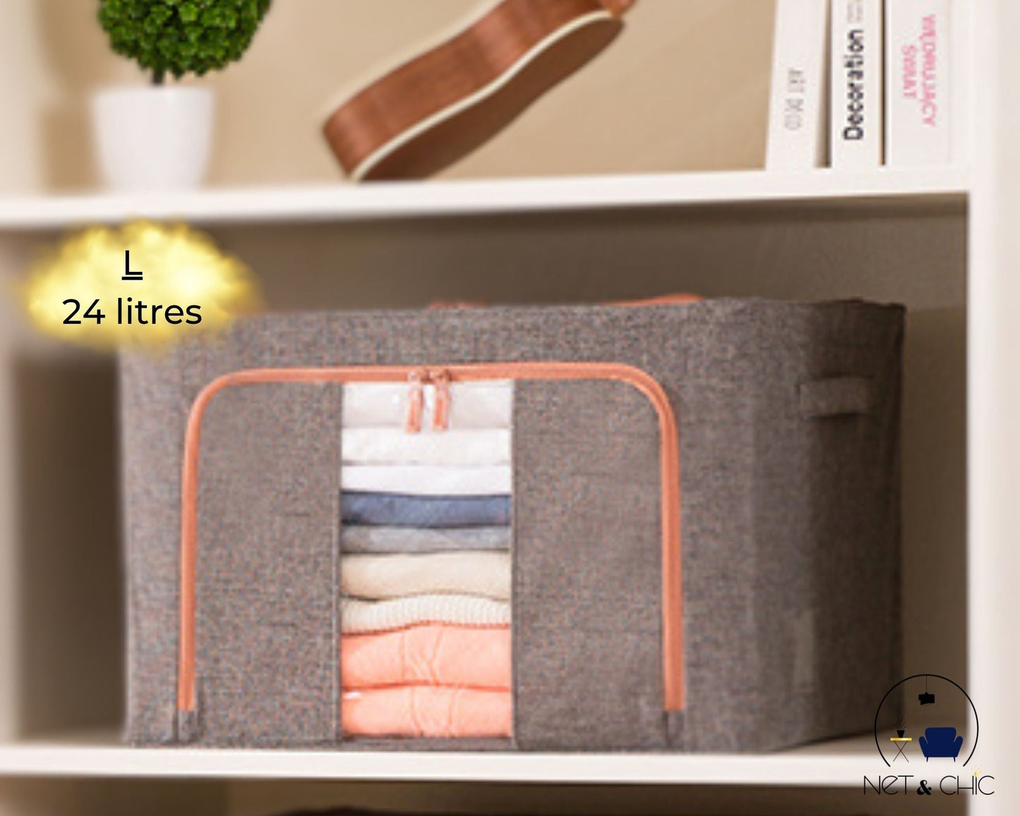 Bac de rangement Haut de Gamme | Box Ordre Suprême™ - NET ET CHiC