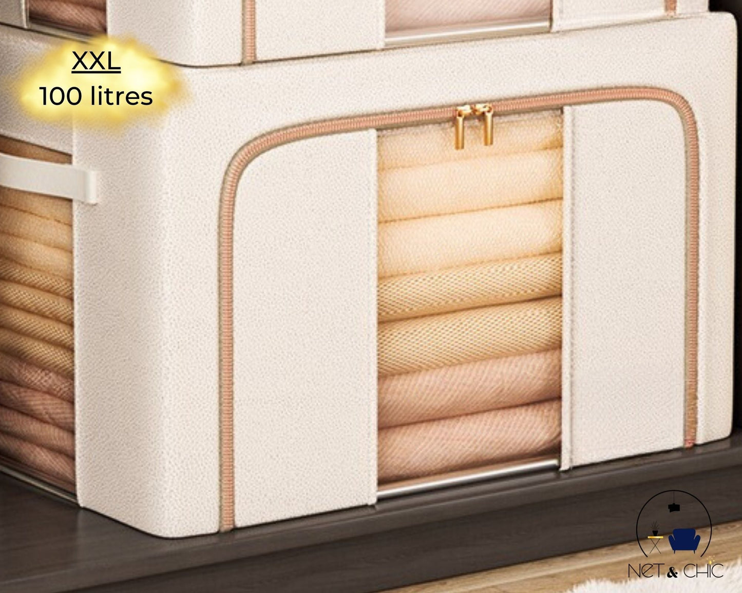 Bac de rangement Haut de Gamme | Box Ordre Suprême™ - NET ET CHiC