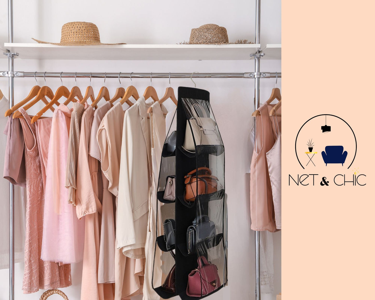 Cintre organisateur de placard | Vitrine Céleste™ - NET ET CHiC