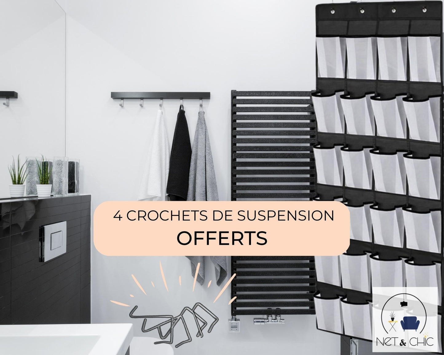 Rangement pour Chaussures & Accessoires | Extension Dressing Invisible ™ - NET ET CHiC